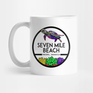 Seven Mile Beach Negril Jamaica Sea Turtle Mug